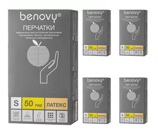 Смотровые перчатки Benovy - Цена: 897.34 руб.